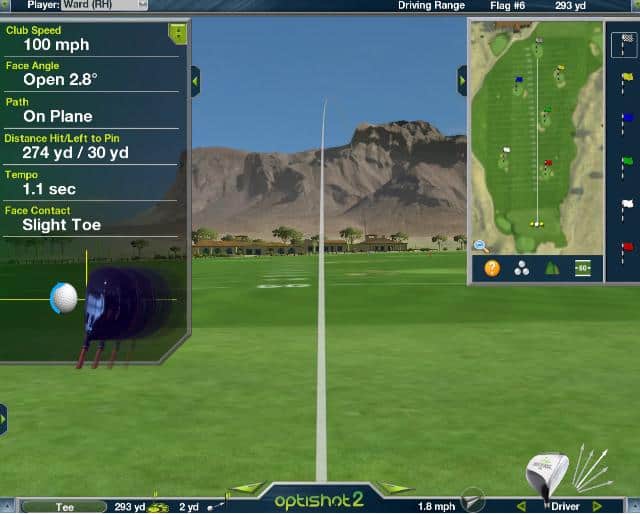 Golf Simulator demonstrates diverse game modes

