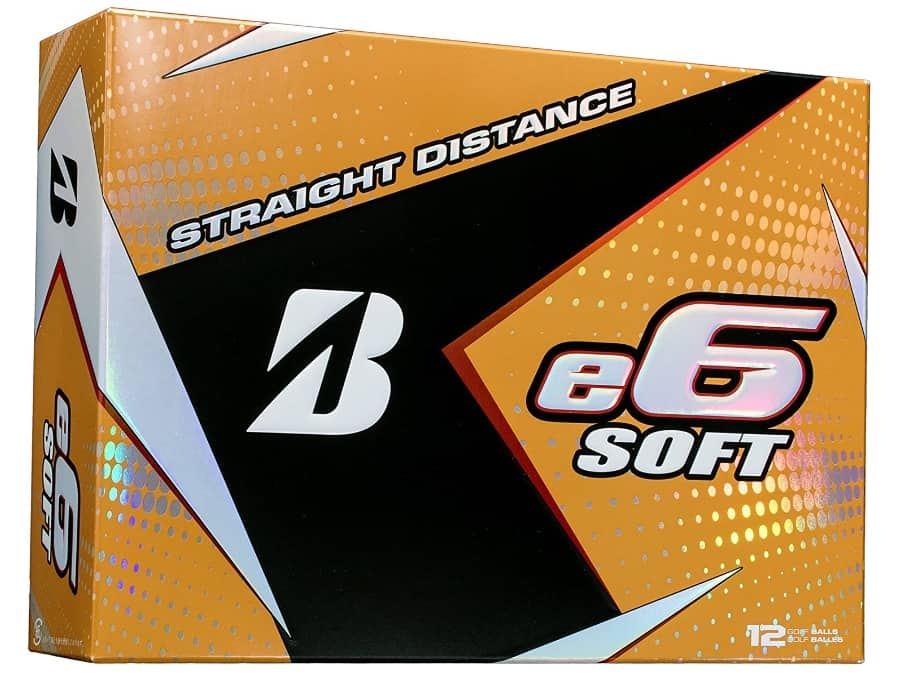 Bridgestone E6 golf ball represents a typical distance golf ball with 2 coats. 