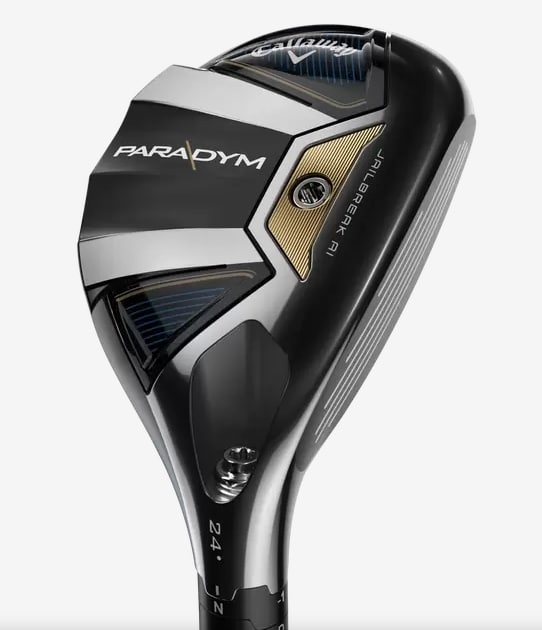 Hybrid golf clubs have a longer shaft and a larger head shape than 4 irons. 