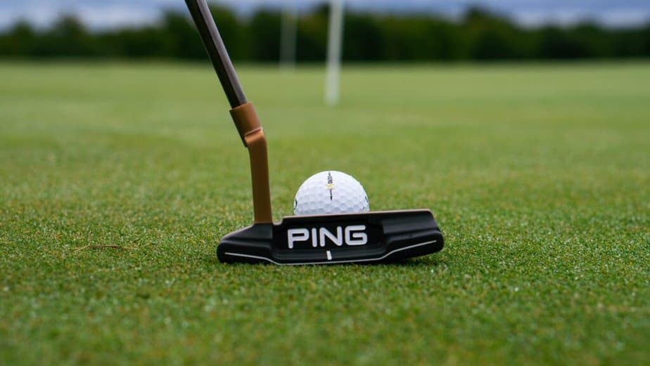 The putter helps put the ball into the hole