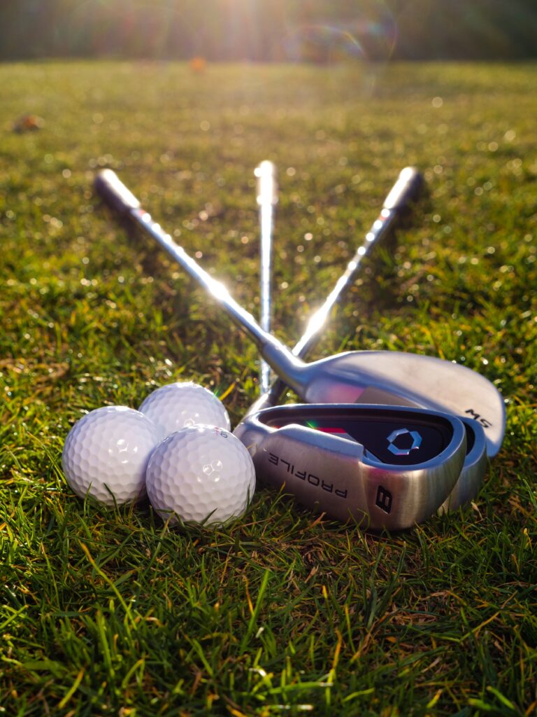 Selection of golf clubs for beginners